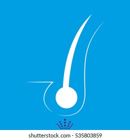 hair, icon, vector illustration EPS 10