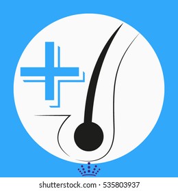 hair, icon, vector illustration EPS 10