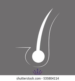 hair, icon, vector illustration EPS 10