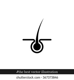 Hair icon vector illustration eps10.