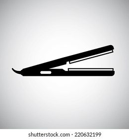 hair iron graphic design , vector illustration