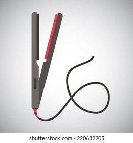 hair iron graphic design , vector illustration