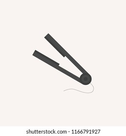 Hair Iron modern vector icon style. Hair iron icon concept. Hair iron icon for web and app.