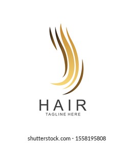Hair logo design template. Icon hair vector illlustration. 