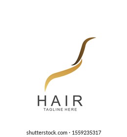 Hair logo design template. Icon hair vector illlustration. 