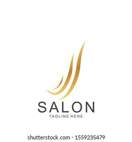 Hair logo design template. Icon hair vector illlustration. 