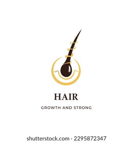 hair logo, icon, illustration template design