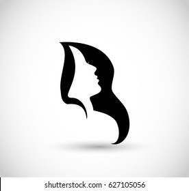 Hair logo icon vector