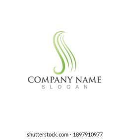 Hair logo  icon vector illustration design
