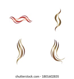 Hair logo and symbol vector icon design