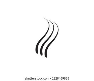 Hair logo template vector