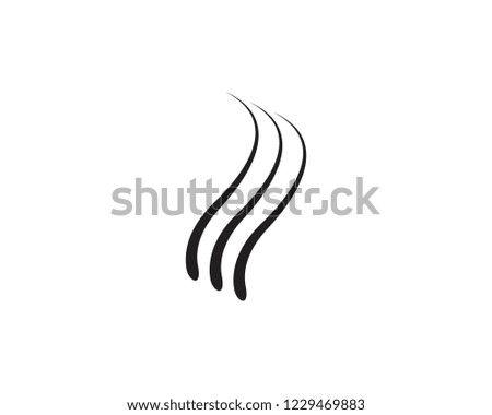 Hair logo template vector