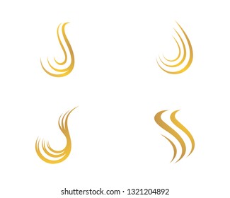Hair logo template vector icon illustration design