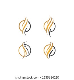 Hair logo template vector icon illustration design