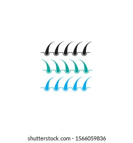 Hair logo template vector icon design