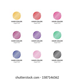 Hair logo template vector icon design