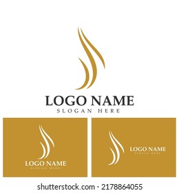 Hair logo template vector icon illustration design