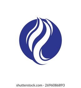 Diseño de ilustración de icono de Vector de Plantilla de logotipo de cabello