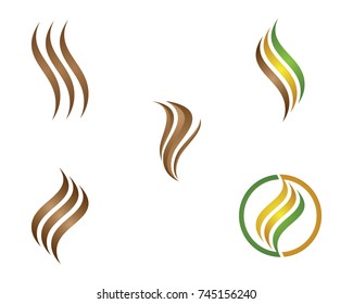 Hair logo template vector icon illustration design