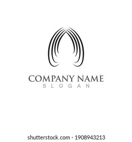  hair logo  vector illustration design