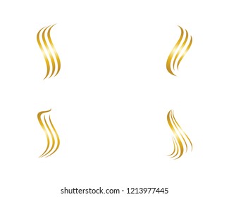Plantilla de iones vectoriales del logotipo del cabello