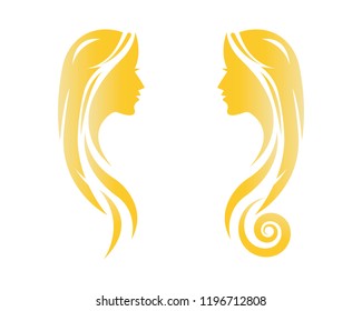 Hair logo vector template