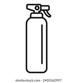 Hair look sprayer icon outline vector. Coloring trend. Kit lady paint