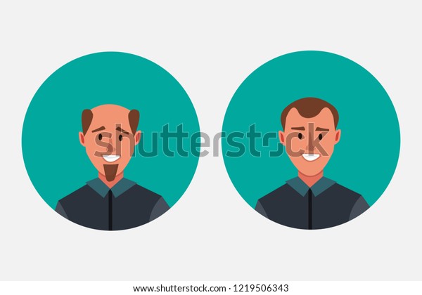 Hair Loss Alopecia Types Men Male Stock Vector Royalty Free