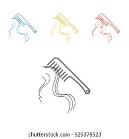 Hair Loss. Vector illustration.