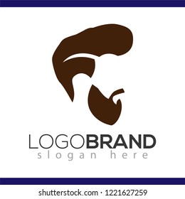 Hair man logo vector element. barber shop logo template