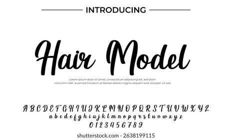Hair Model – Elegant Script Font for Salon and Fashion Branding Design