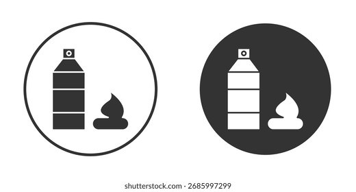 Hair mousse icon, flat vector simple element illustration from editable concept