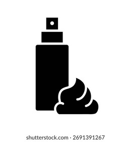 hair mousse icon vector web design 