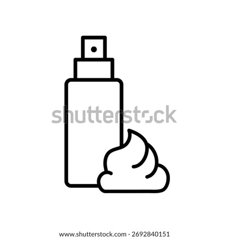 hair mousse icon vector web design 