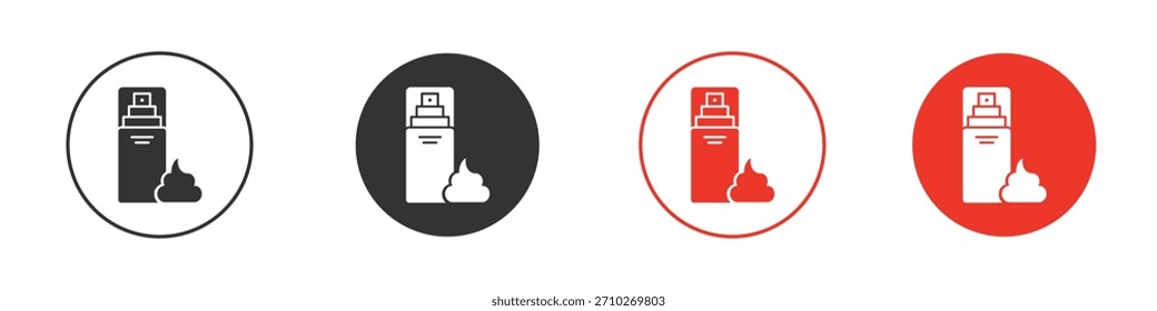 Icono de mousse de pelo. Diseño de Vector de Web