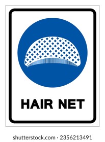 Hair Net Symbol Sign, Vector Illustration, Isolate On White Background Label. EPS10 