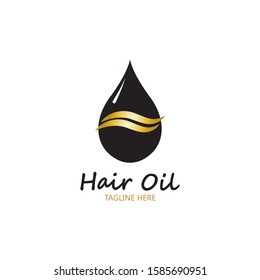 Hair Oil Essential Logo Drop Oil Stock Vector (Royalty Free) 1585690951 ...