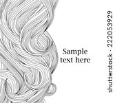 Hair outlined background 