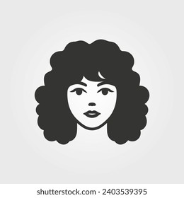 Hair perm icon - Simple Vector Illustration