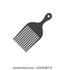 Hair pick symbol sign brush vector