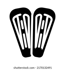 hair pin accessory glyph icon vector. hair pin accessory sign. isolated symbol illustration