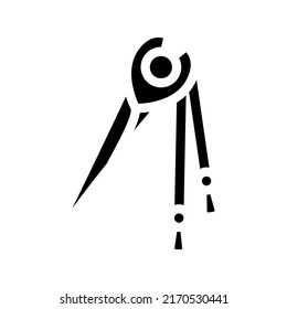 hair pin with decoration glyph icon vector. hair pin with decoration sign. isolated symbol illustration