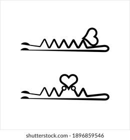 Hair Pin Icon, Hair Bobby Pin Icon, Bobby Pin Icon Vector Art Illustration