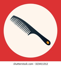 hair products theme comb elements