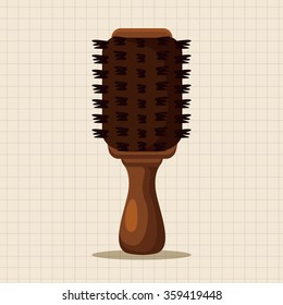 hair products theme comb elements