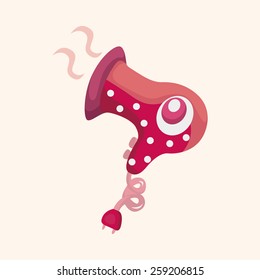 hair products theme hair dryer elements