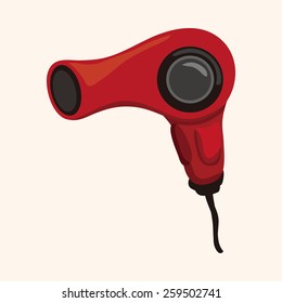 hair products theme hair dryer elements