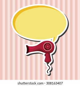hair products theme hair dryer elements