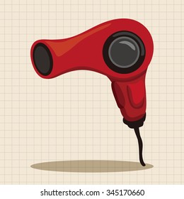 hair products theme hair dryer elements