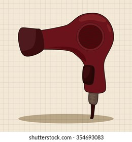 hair products theme hair dryer elements